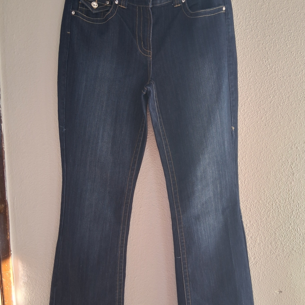 Dark Blue Flare Women's Jeans